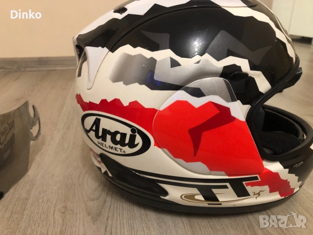 каска Arai-RX-7 GP, снимка 6 - Аксесоари и консумативи - 51936224