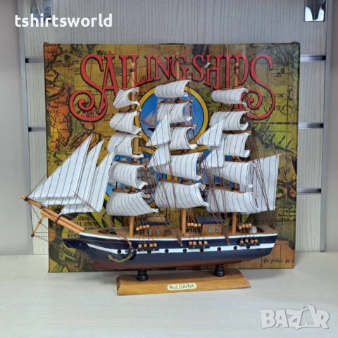 Морски сувенир - Голям Кораб - Макет 50см, снимка 4 - Морски сувенири - 50908559