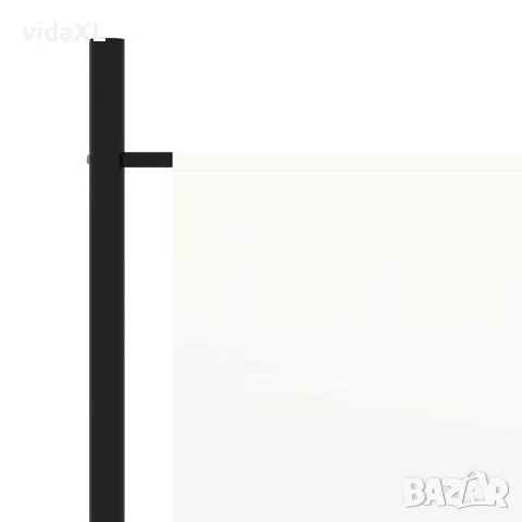 vidaXL Параван за стая, 1 панел, бял, 175x180 см, плат, снимка 2 - Паравани - 56146689