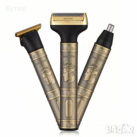 Тример Geemy GM-8045 3 в 1 – Комплект за подстригване и бръснене за мъже, снимка 5 - Тримери - 50539020