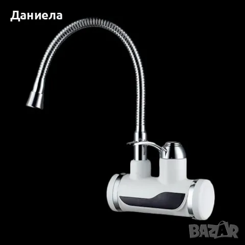 Смесител с проточен бойлер, 3200W, стенен + дисплей + гъвкав чучур