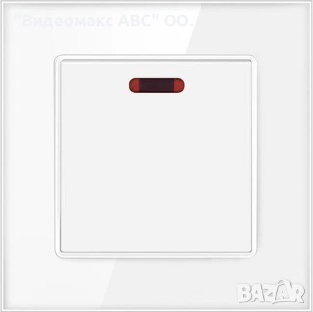 Ключ за бойлер, 45А, комплект с кристална рамка "LUX-ON" - БЯЛ, СИВ, ЧЕРЕН, снимка 3 - Ключове, контакти, щепсели - 40266681