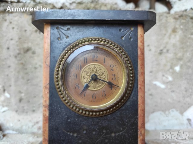 Стар Механичен Часовник Камък, снимка 2 - Антикварни и старинни предмети - 41452280