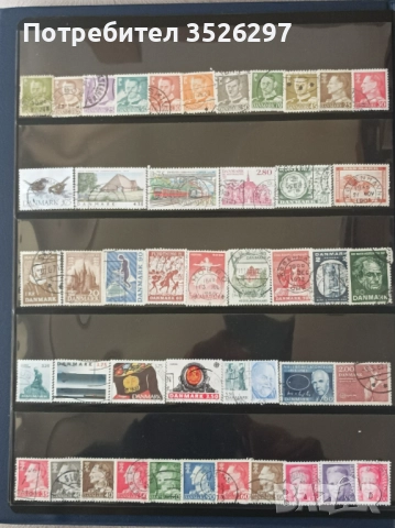 Колекции пощенски марки от бившата Чехословакия и от Дания, снимка 5 - Филателия - 52422043