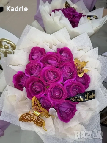 вечен букет човешки размер, снимка 2 - Подаръци за жени - 53763219