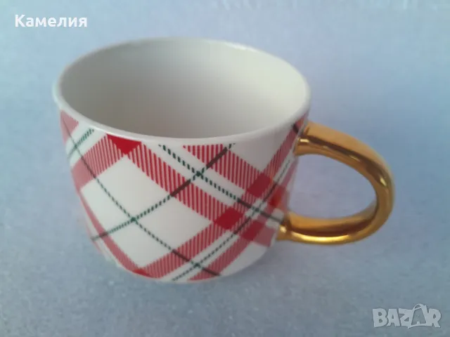 Зимна порцеланова чаша , снимка 1