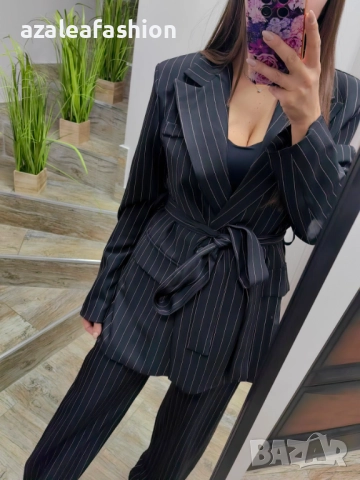 Костюм райе черен, снимка 5 - Костюми - 52801187