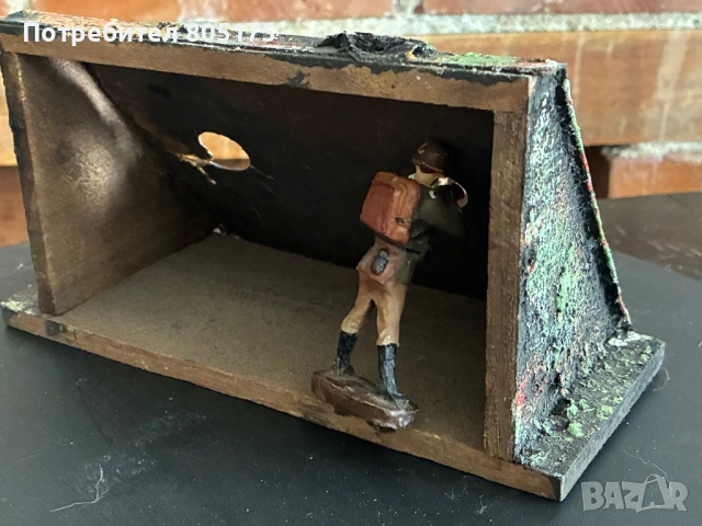 Стари фигурки войници и бункер.Elastolin , Lineol, снимка 3 - Колекции - 53464420