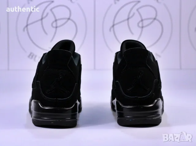 Nike Air Jordan Retro 4 Black Cat Мъжки Дамски Маратонки, снимка 6 - Маратонки - 56207619