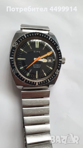 Мъжки автоматичен часовник CITY,ЕТА 2784, снимка 2 - Антикварни и старинни предмети - 53283575