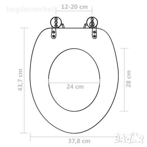 Sonata Тоалетна седалка с плавно затваряне, снимка 5 - Други - 53172549