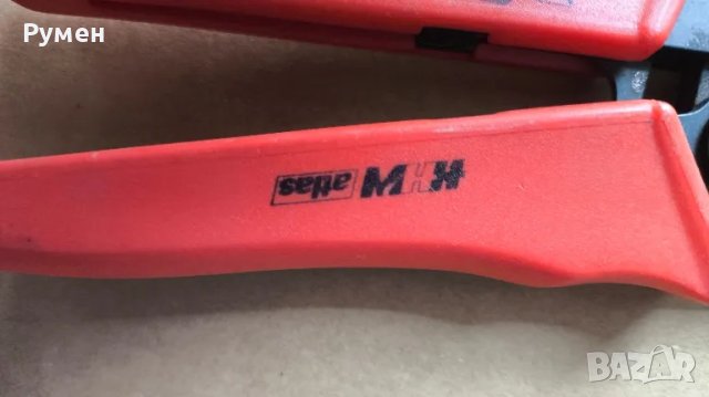 Клещи за кримпване (кербоване) на кабелни обувки и два кабела с гилза, снимка 6 - Клещи - 46406991