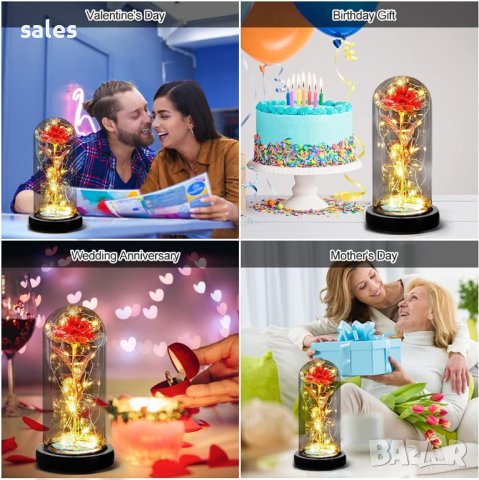 Вечна роза в стъкленица, снимка 8 - Декорация за дома - 41755307