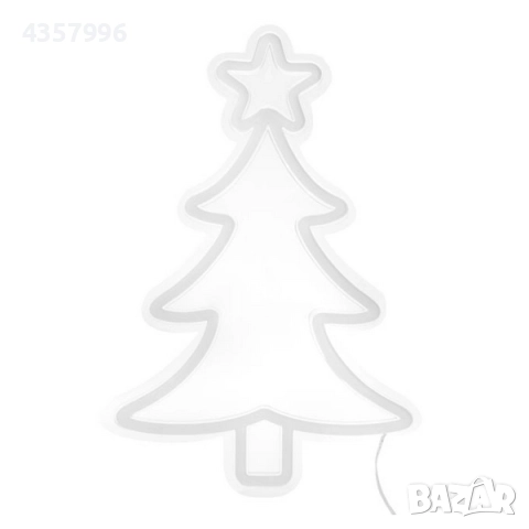 Декоративна коледна светеща LED фигура, Елха , снимка 2 - Декорация за дома - 52379640