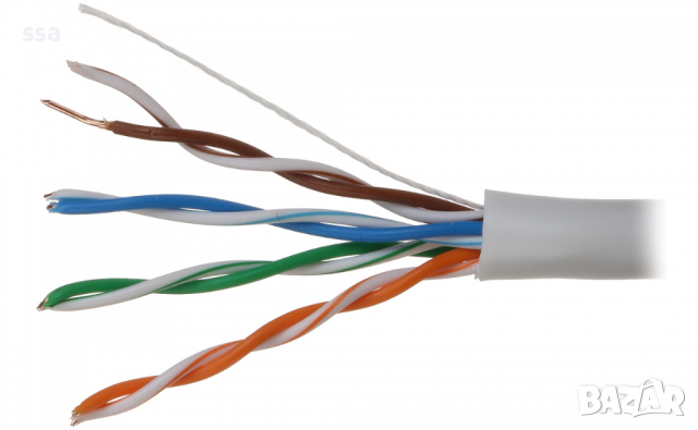 Пач кабел Dahua, UTP, cat.5e, 305м, бял, Лан кабел, снимка 5 - Други - 36186764