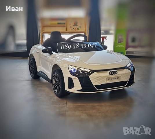 ТОП ЦЕНА!НОВО!Акумулаторна кола AUDI E-tron с меки гуми,12V батерия, снимка 1