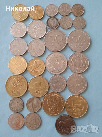Голям лот монети от Гърция