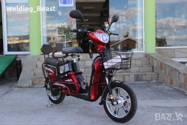 Електрически скутер-велосипед EBZ16 500W - RED, снимка 2 - Мотоциклети и мототехника - 41827656