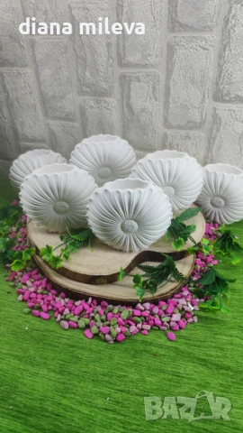 Вазички Маргаритки от гипсокерамика!!, снимка 12 - Декорация за дома - 51158796