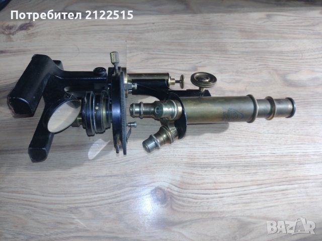 стар бронов Микроскоп, снимка 2 - Антикварни и старинни предмети - 39669725