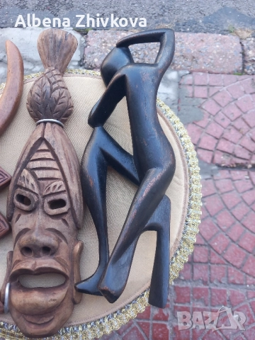 африкански пластики от дърво, снимка 4 - Декорация за дома - 52072565