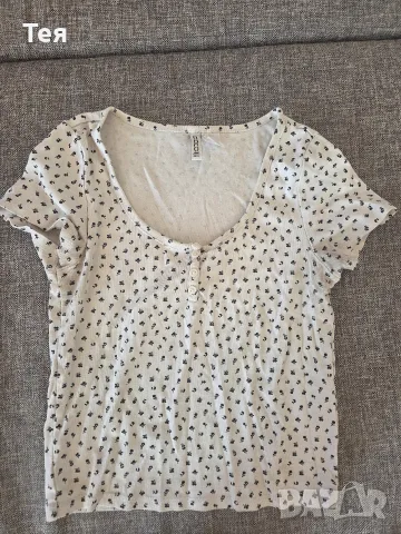 Дамски тениски H&M - размер S/M, снимка 6 - Тениски - 56008652
