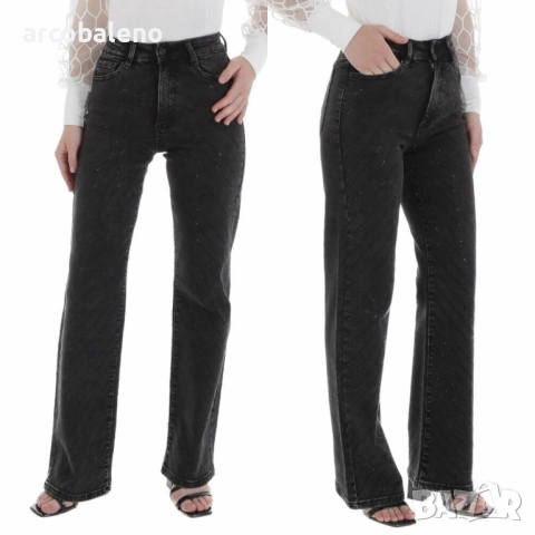 Дамски дънки с висока талия , снимка 2 - Дънки - 52002879