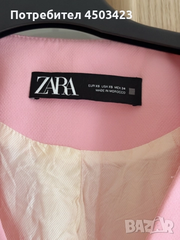 ZARA блейзър къс ръкав, снимка 3 - Сака - 55880477