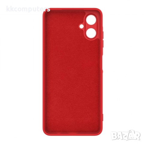 Силиконов кейс bSmart Silicone Soft Cover, За Samsung Galaxy A07, Червен и Протектор , снимка 3 - Калъфи, кейсове - 51922563