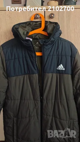 Зимно яке Adidas -15-16г , снимка 2 - Детски якета и елеци - 56325297