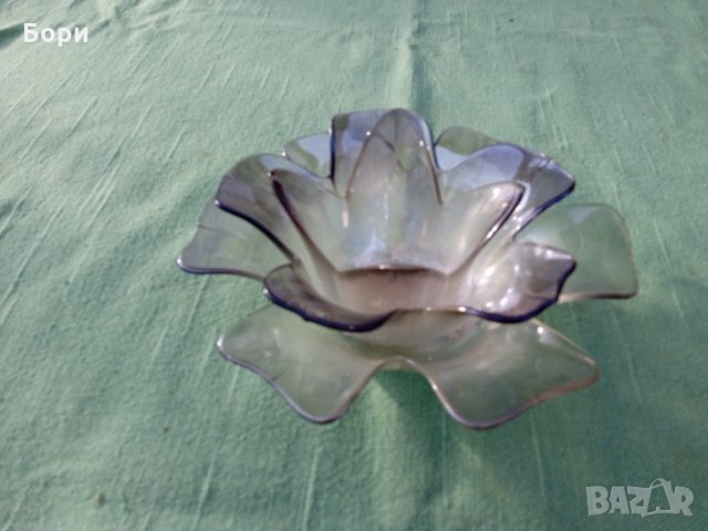 Стари български стъклени купи  3 броя, снимка 4 - Аксесоари за кухня - 35874928