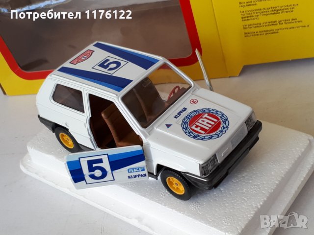 BBurago 1/27 Burago Fiat Panda Бураго Фиат Панда Rally Made In Italy Ново В Кутия, снимка 11 - Коли, камиони, мотори, писти - 35837767