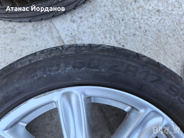 17 цола джанти BBS с гуми + фланци , снимка 3 - Гуми и джанти - 52519975