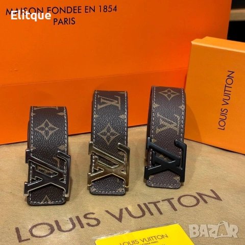 колани от естествена кожа в кутия louis vuitton , снимка 6 - Колани - 53287686