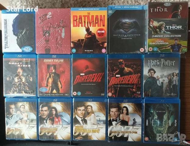 Филми на Blu Ray - Дедпул 2, Батман, Джеймс Бонд, Тор, Петък 13