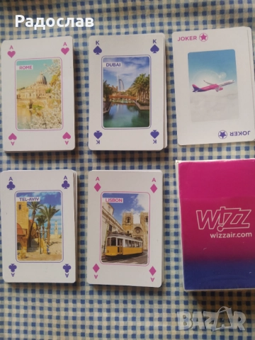 карти за игра WIZZ AIR, снимка 2 - Карти за игра - 52909355