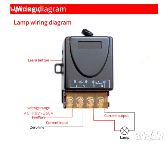 Дистанционно управление за водна помпа 15A / 240V - макс. 3600W, снимка 2 - Градинска техника - 46375340
