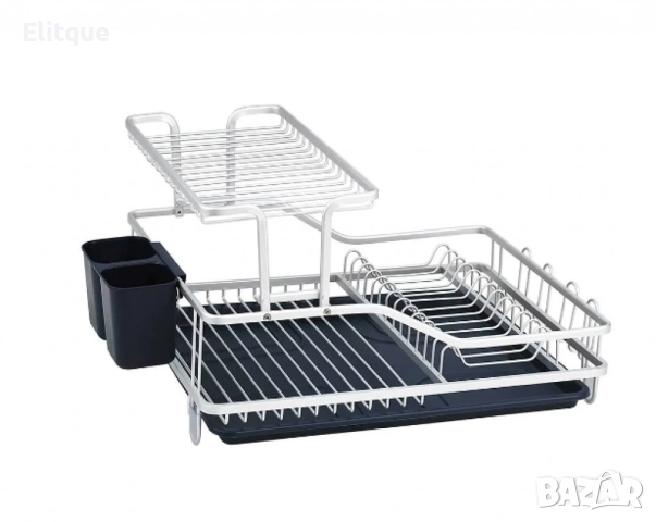 Сушилник за съдове 2 нива Luigi Ferrero НЕРЪЖДАЕМА СТОМАНА, снимка 4 - Други стоки за дома - 52832766