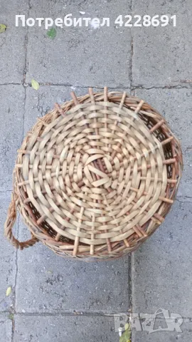 Автентични ретро дамаджана, буркани и плетен кош, снимка 7 - Антикварни и старинни предмети - 47246638