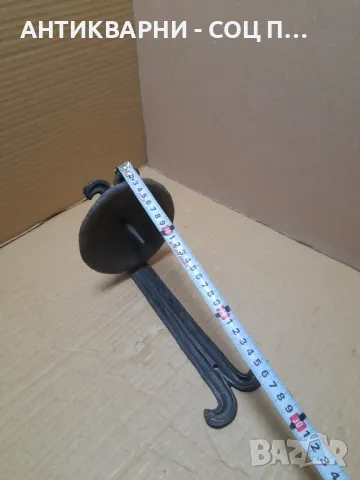 Стар Ръчно Кован Стенен Свещник., снимка 10 - Антикварни и старинни предмети - 49214565