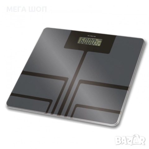 Кантар за тегло дигитален Rosberg, батерия, LCDекран, 180кг., 2 ГОДИНИ ГАРАНЦИЯ
