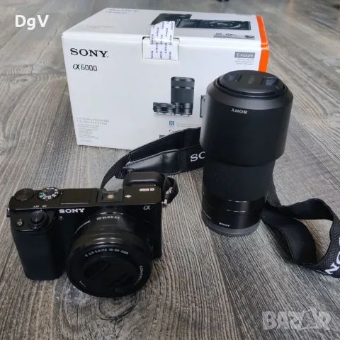 Sony A6000 + 2 обективa Sony SEL 16-50mm f/3.5-5.6 PZ обектив Sony SEL 55-210mm, снимка 4 - Фотоапарати - 55864188