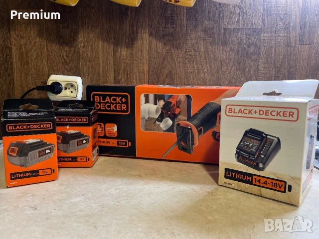 Акумулаторен саблен трион Black & Decker BDCR18N + 4.0ah батерии