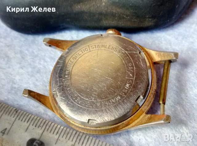 CHALICA De LUXE 15 RUBIS ANTIMAGNETIC SWISS MADE Стар ПОЗЛАТЕН ШВЕЙЦАРСКИ Ръч. ЧАСОВНИК РАБОТИ 49576, снимка 7 - Антикварни и старинни предмети - 48442514