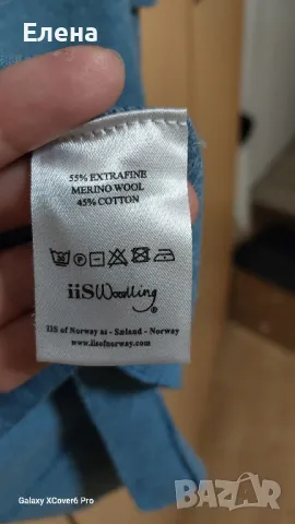 Пуловер без ръкави  iis woodling. размер М. 55% е вълна, 45% cotton. , снимка 8 - Блузи с дълъг ръкав и пуловери - 47368314