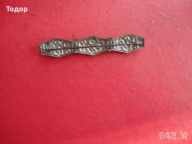 Старинна позлатена брошка с камъни 34 , снимка 4 - Други - 49125932