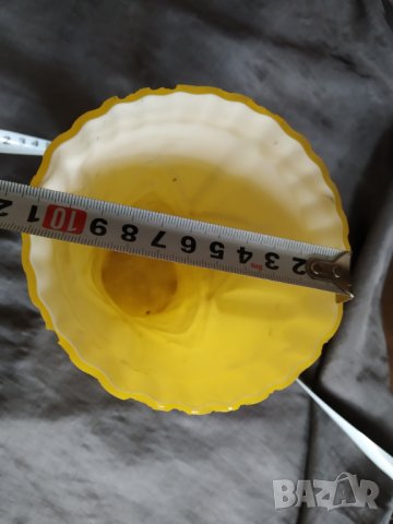 стъклена ваза арт деко, снимка 3 - Антикварни и старинни предмети - 33951011