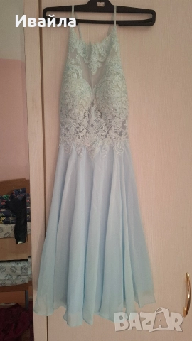 Синя официална рокля, снимка 3 - Рокли - 52639329