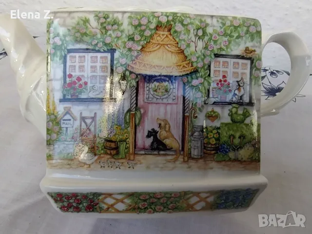 Симпатичен малък чайник Sadler Rose Cottage, снимка 6 - Аксесоари за кухня - 56046242