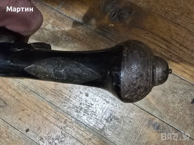 Античен кремъчен пистолет – ръчна изработка, 18–19 век Цена: 2200 лв.  Продавам старинен кремъчен пи, снимка 8 - Бойно оръжие - 50526360
